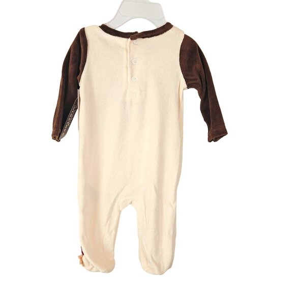 Boys Baby Starters My First Thanksgiving Footed Outfit Size 3 Months Turkey Soft - Picture 2 of 9